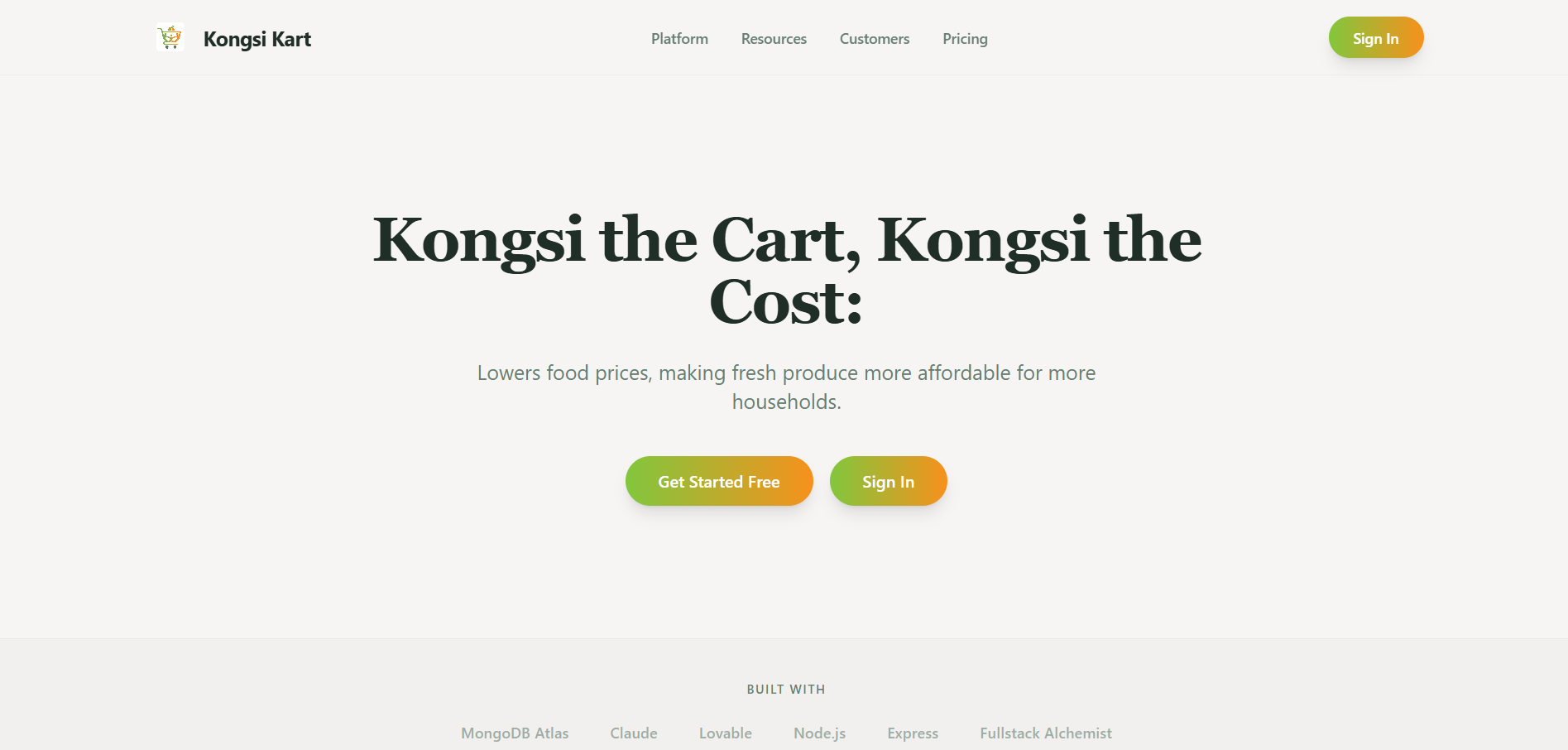KongsiCart project
